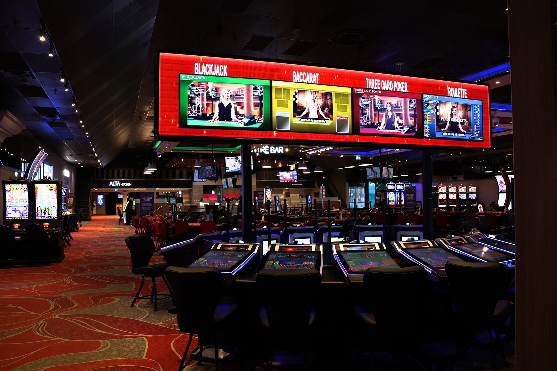 Electronic Table Games at Pure Casino Edmonton